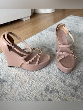 Barbara Bui Paris studded wedges, purchased at intermix